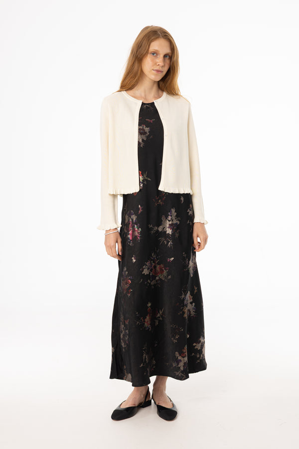 Metallic Floral Printed Slip Jumper