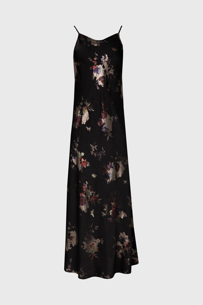 Metallic Floral Printed Slip Jumper
