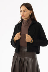 Black Microsuede Jacket