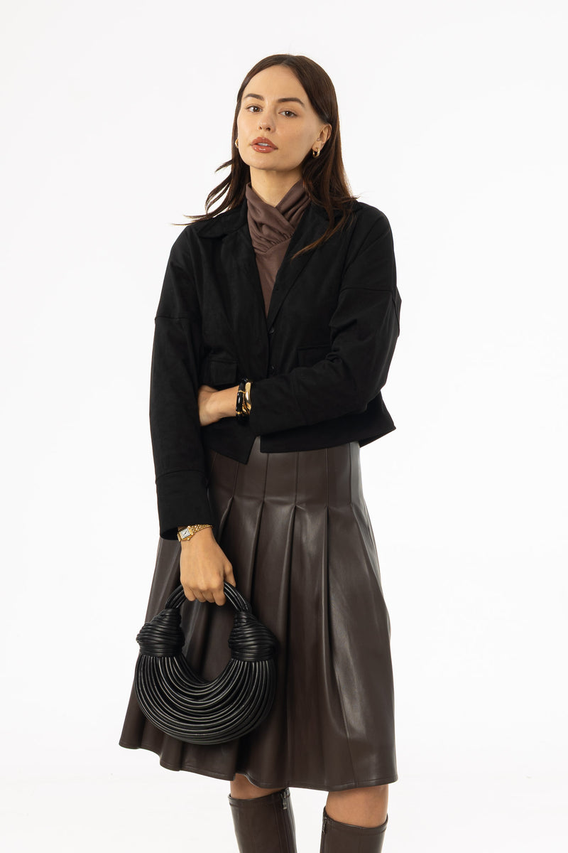 Black Microsuede Jacket