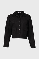 Black Microsuede Jacket