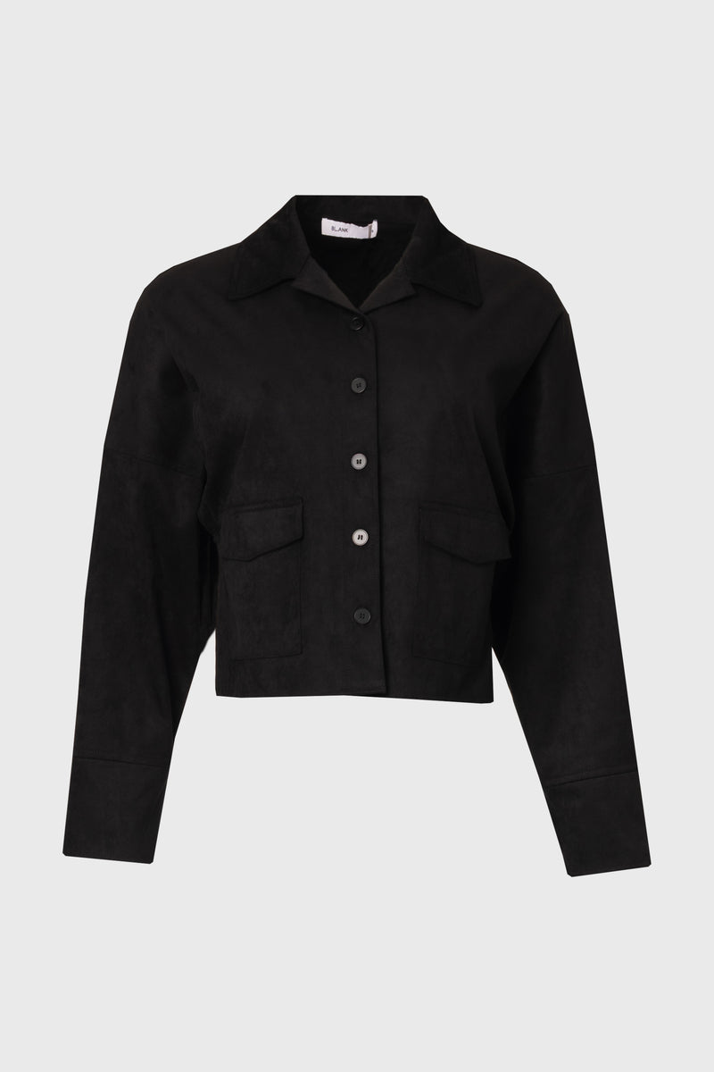 Black Microsuede Jacket