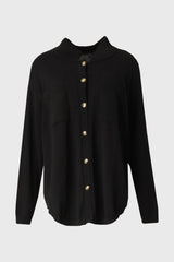 Black Oversized Knit Cardigan