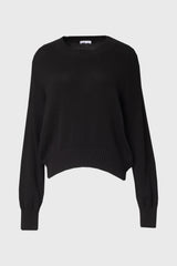 Black High-Low Oversized Sweater