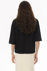 Black Pinched T-Shirt