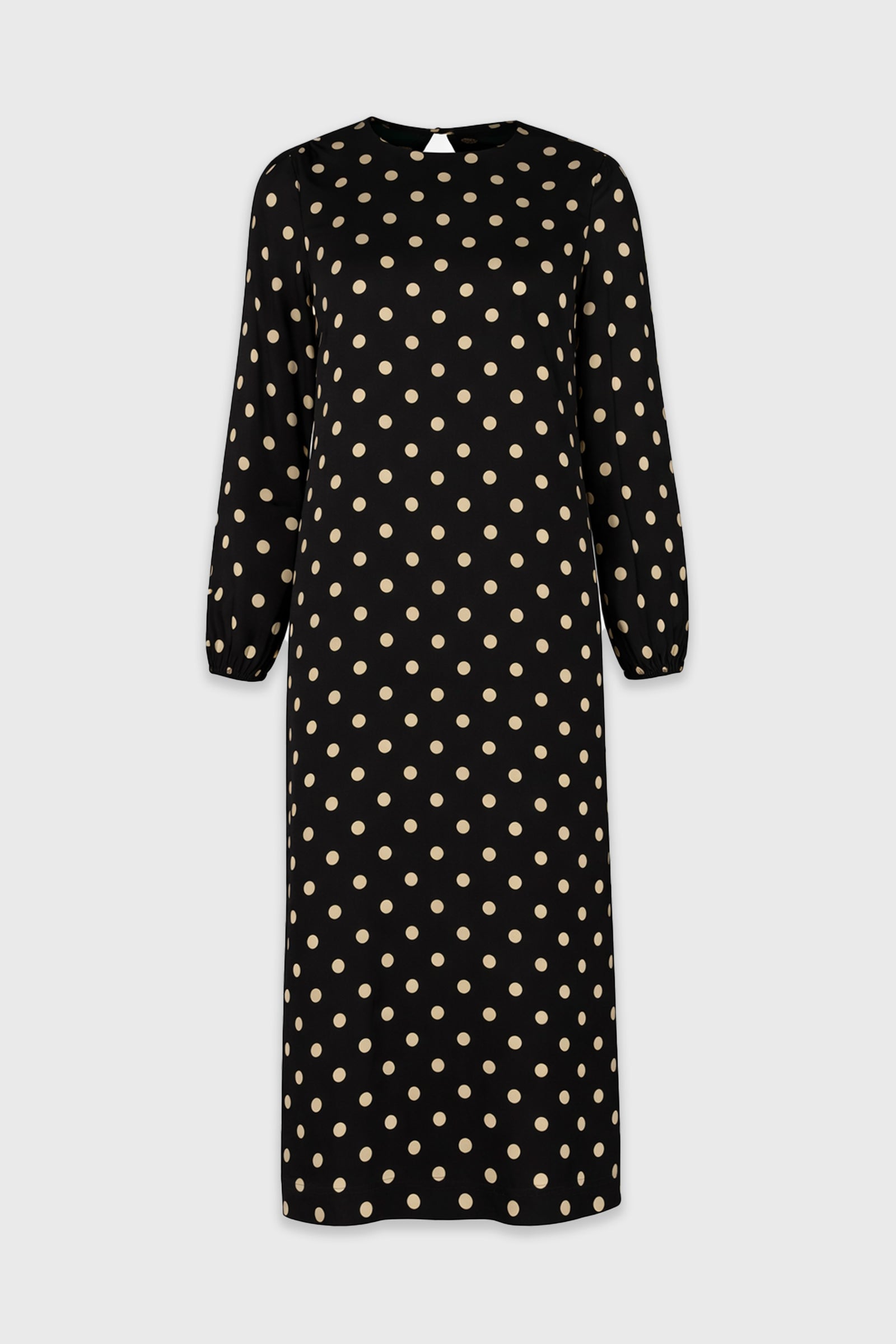 Black Polka Dot Maxi Dress BLANK Black Polka Dot Maxi Dress BLANK