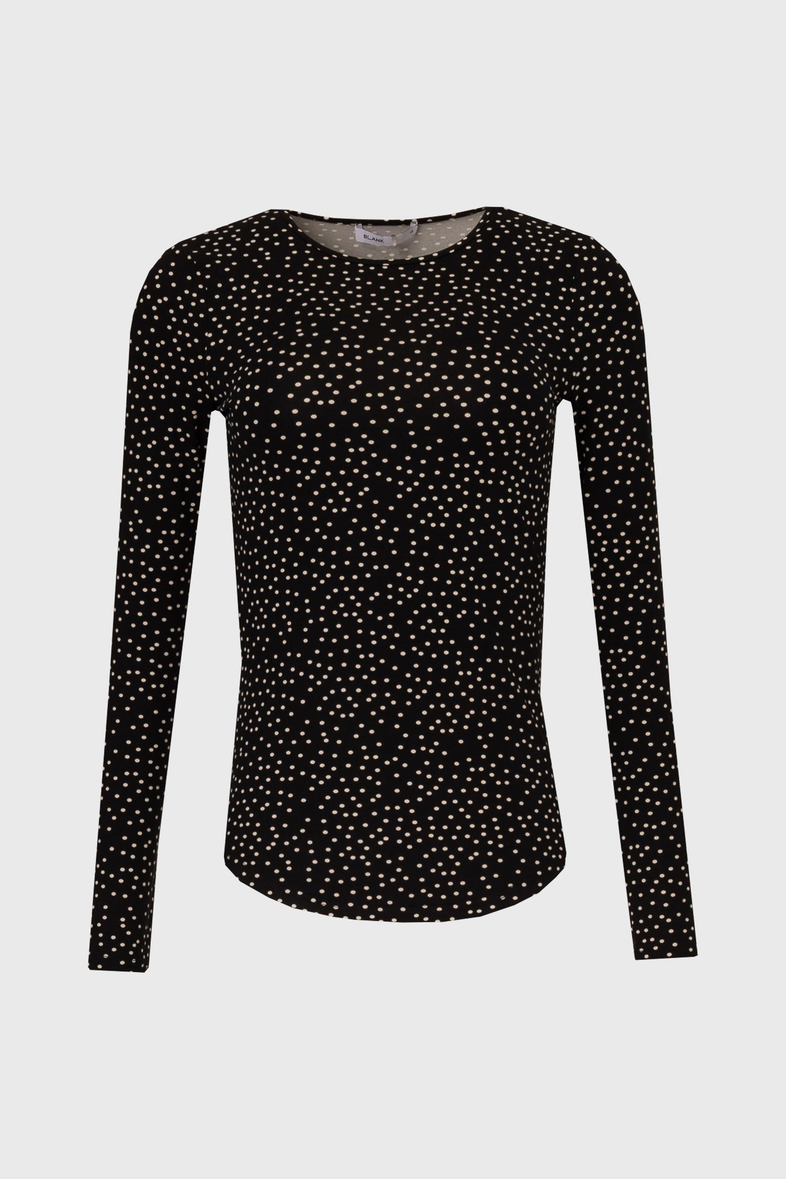 Black Polka Dot Printed T-Shirt – BLANK