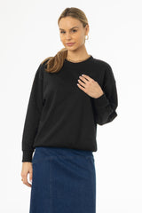 Black Graphic Sweatshirt