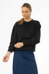 Black Graphic Sweatshirt