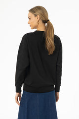 Black Graphic Sweatshirt