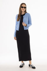 Black Ribbed Maxi Jumper