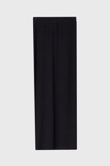 Black Ribbed Textured Skirt Legging