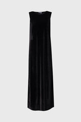 Black Ribbed Velour Jumper