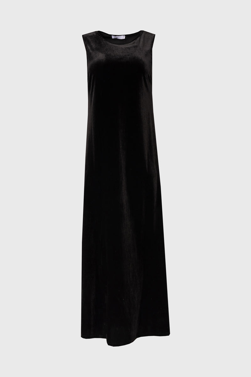 Black Basic Velour Jumper