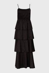 Black Layered Ruffle Jumper