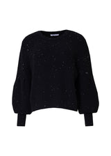 Black Sequin Knit Top