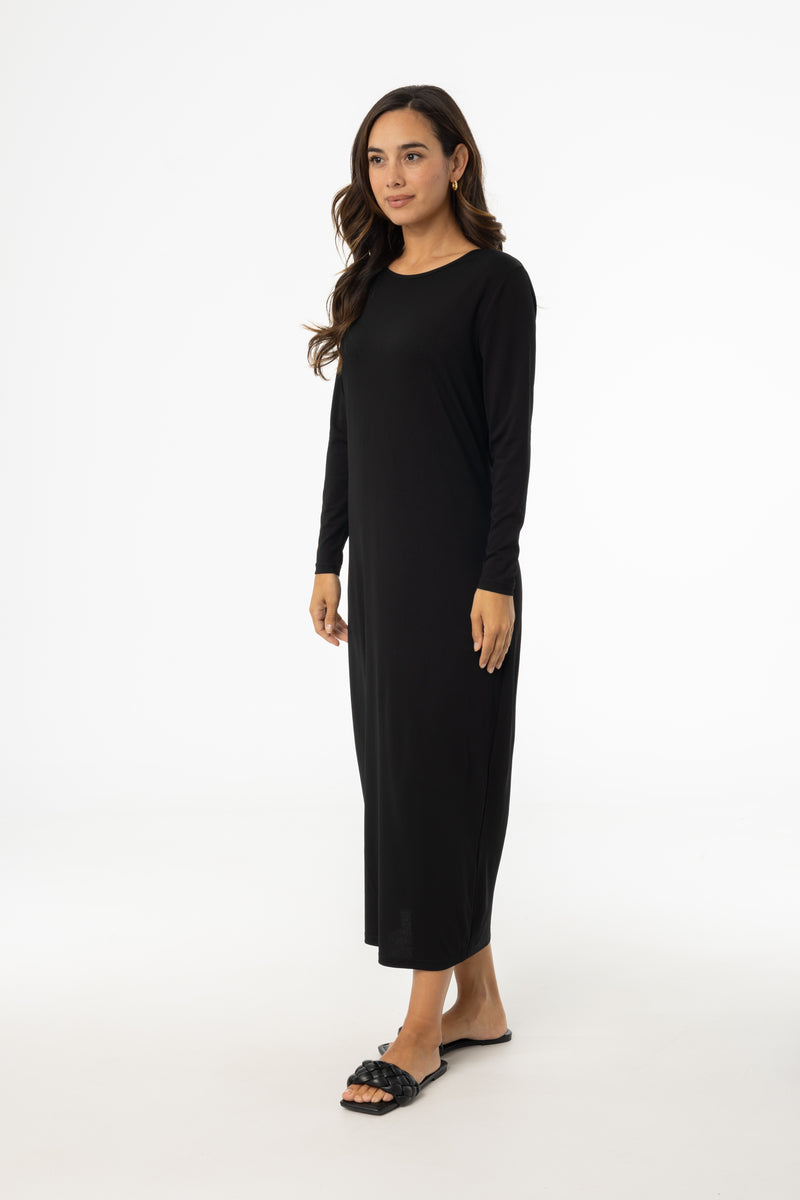 Black Shell Maxi Dress BLANK Black Shell Maxi Dress BLANK