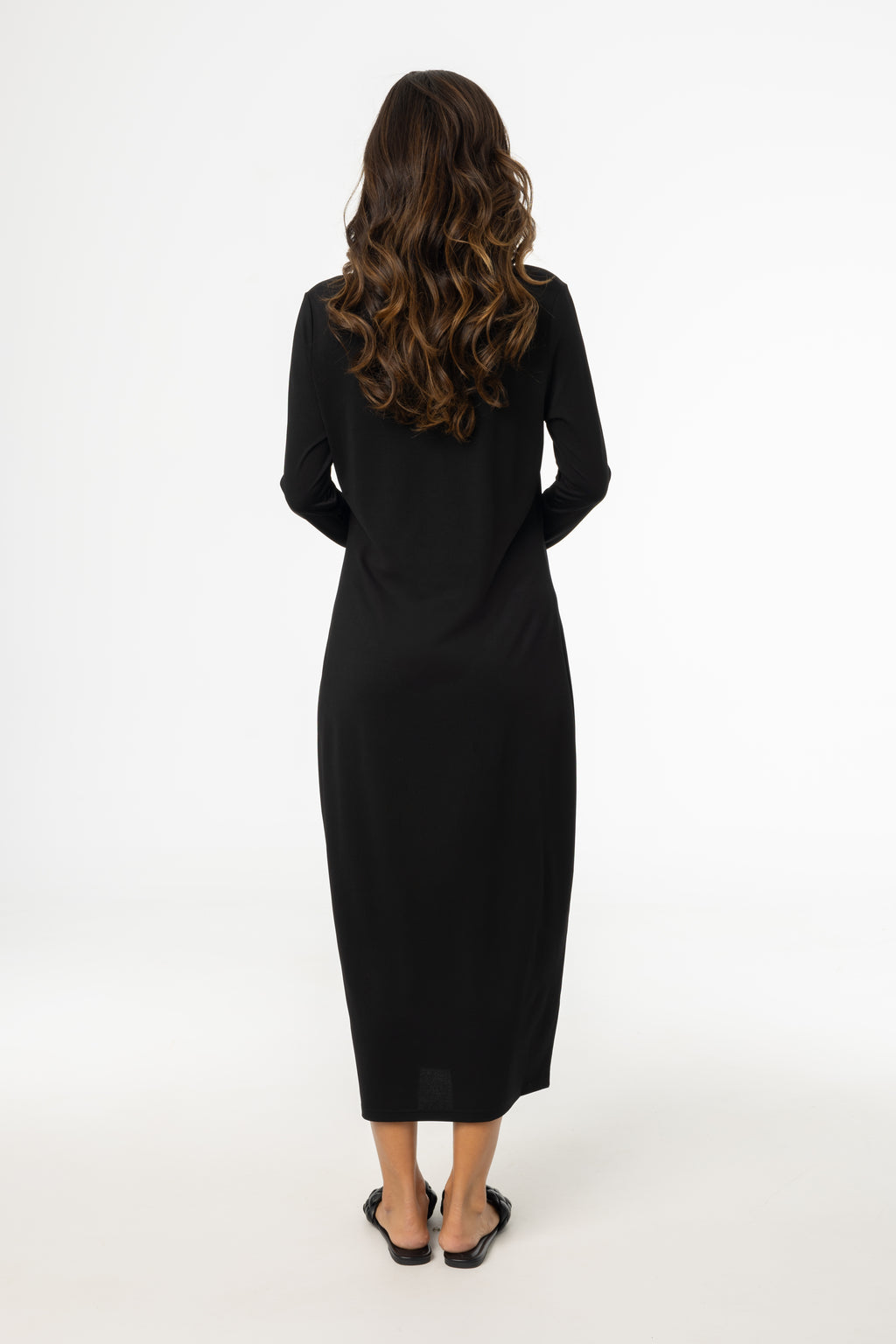 Black Shell Maxi Dress BLANK Black Shell Maxi Dress BLANK