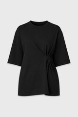 Black Side Cinched T-Shirt