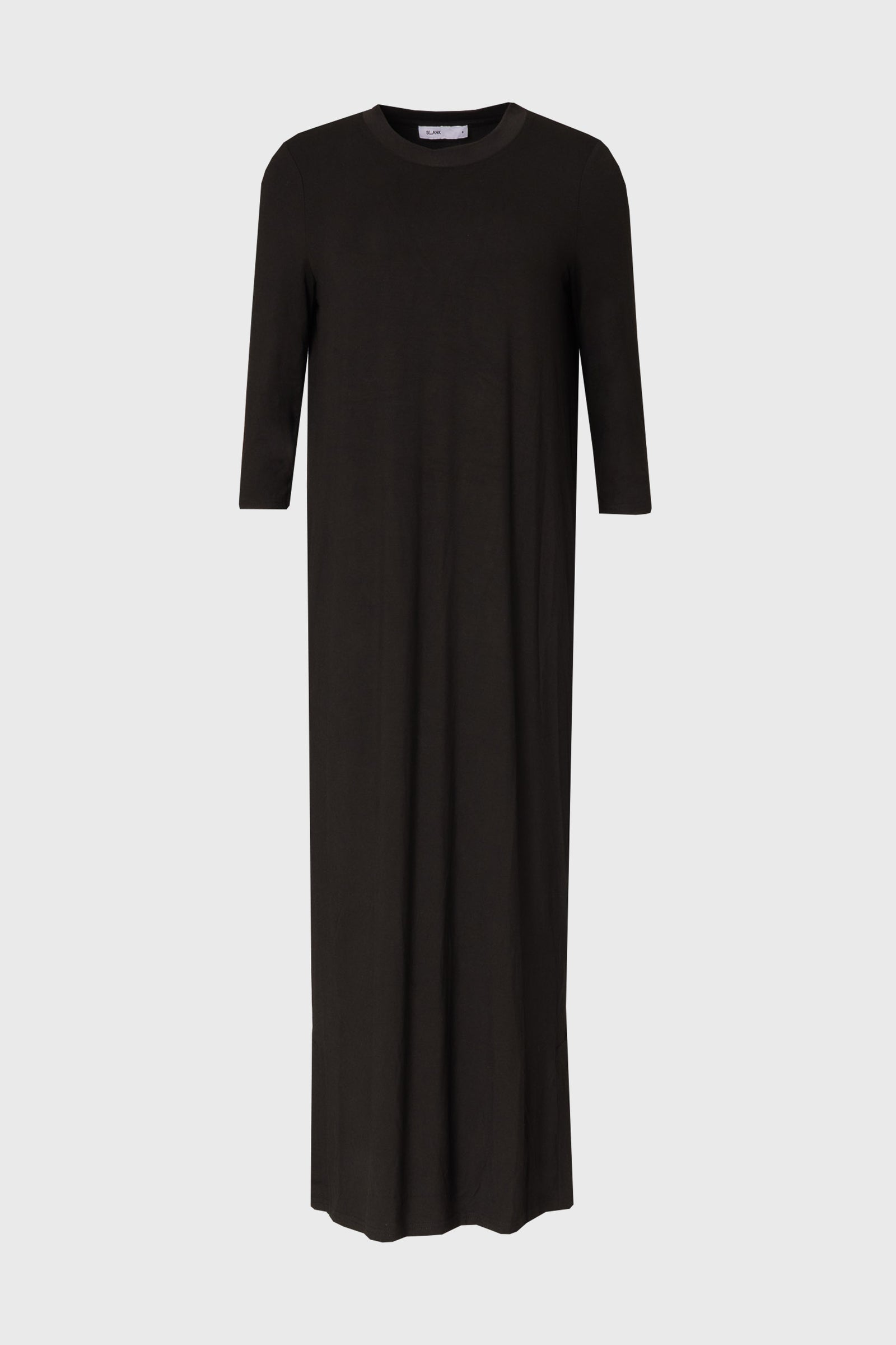 chinese dress ladies Black Maxi Dress With Ruffle Slit main image 1
