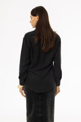 Black Slip Blouse