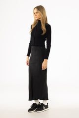 Black Slip Skirt