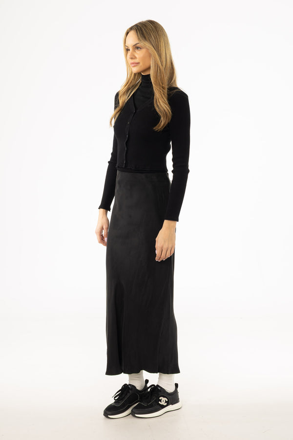 Black Slip Skirt