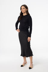 Black Slip Skirt