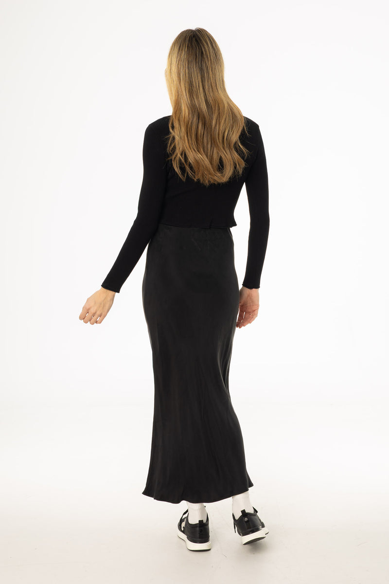 Black Slip Skirt