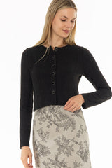 Black Soft Knit Cardigan