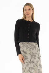 Black Soft Knit Cardigan