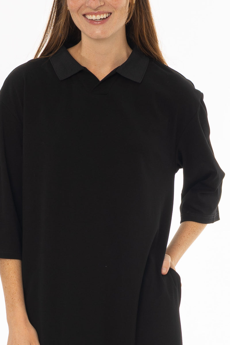 Black Polo Dress BLANK Black Polo Dress BLANK