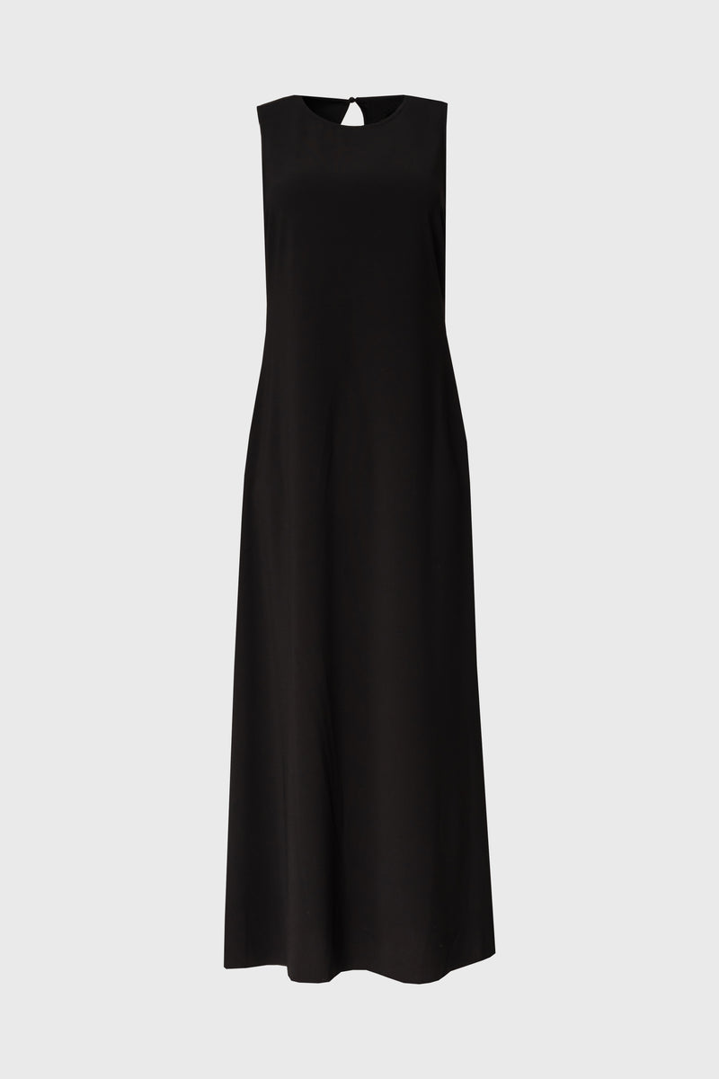 jumper black dress Women's Black Knitted Roll Neck Jumper Dress