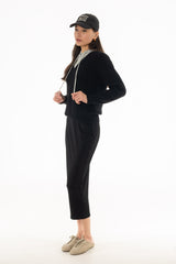 Black Solid Skirt Legging