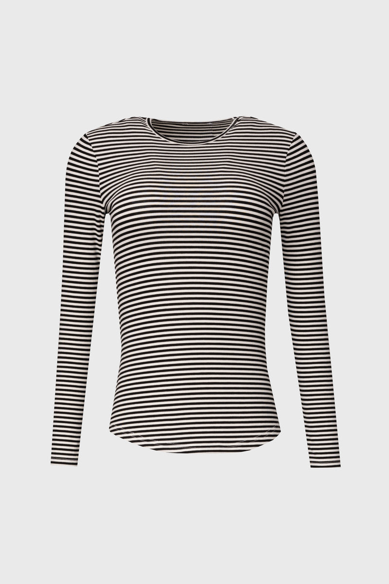 Black Striped Long Sleeve T-Shirt