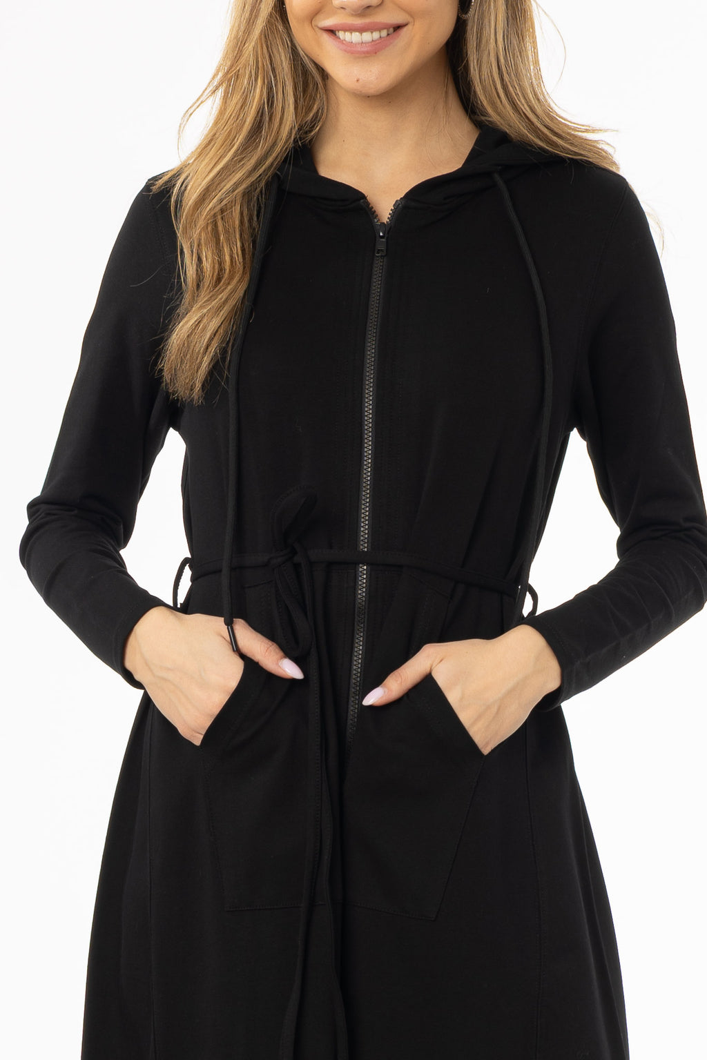 Black Sweatshirt Maxi Dress – BLANK