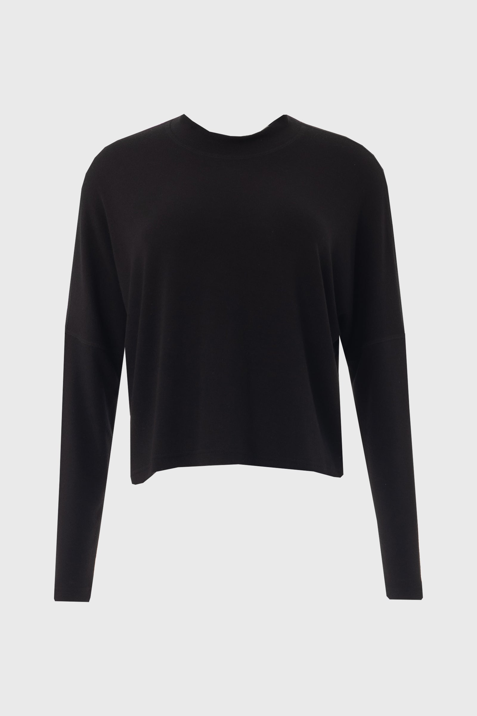 Black Swing Mock Neck Top – BLANK