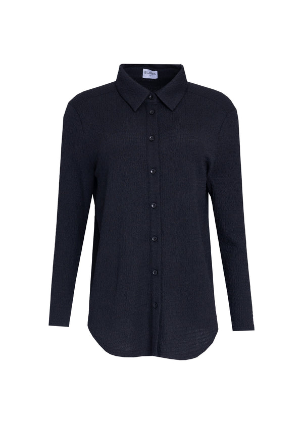 Black Textured Shirt Set - sold seperately