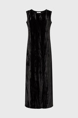 Black Textured Velour Jumper