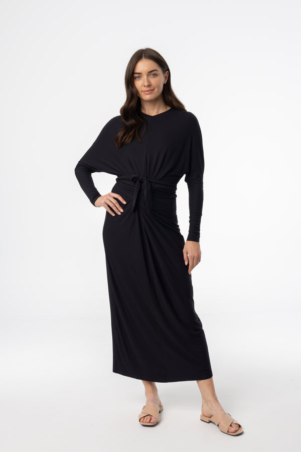 Black Tie Wrap Maxi