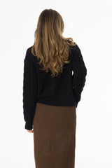 Black Tri Knit Sweater
