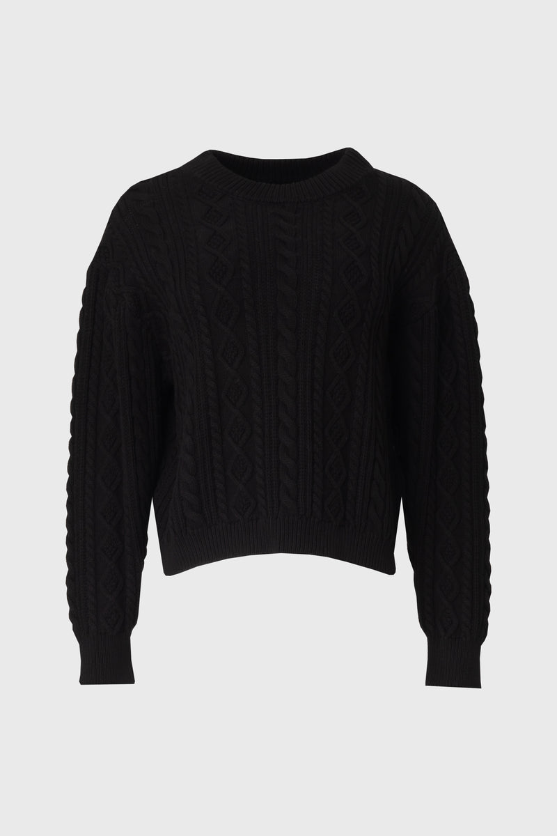 Black Tri Knit Sweater