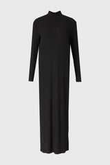 Black Turtleneck Basic Maxi