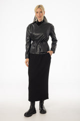 Black Turtleneck Basic Maxi