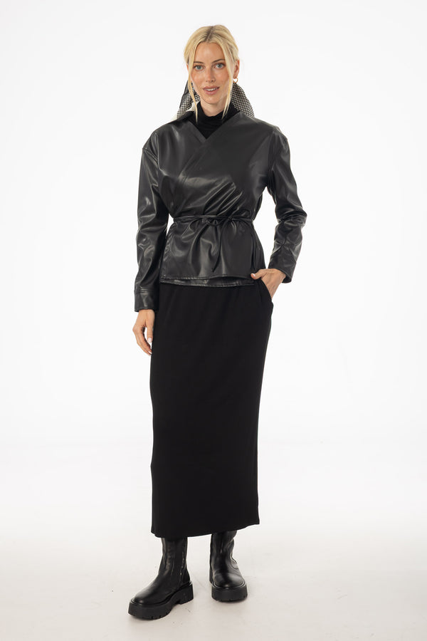 Black Turtleneck Basic Maxi