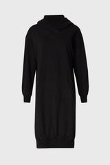 Black Turtleneck Sweatshirt Dress