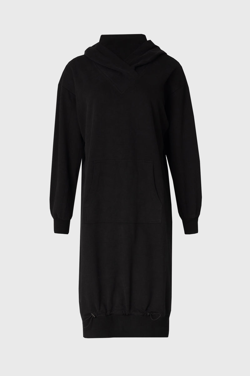 Black Turtleneck Sweatshirt Dress