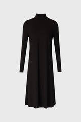 Black Turtleneck Swing Dress