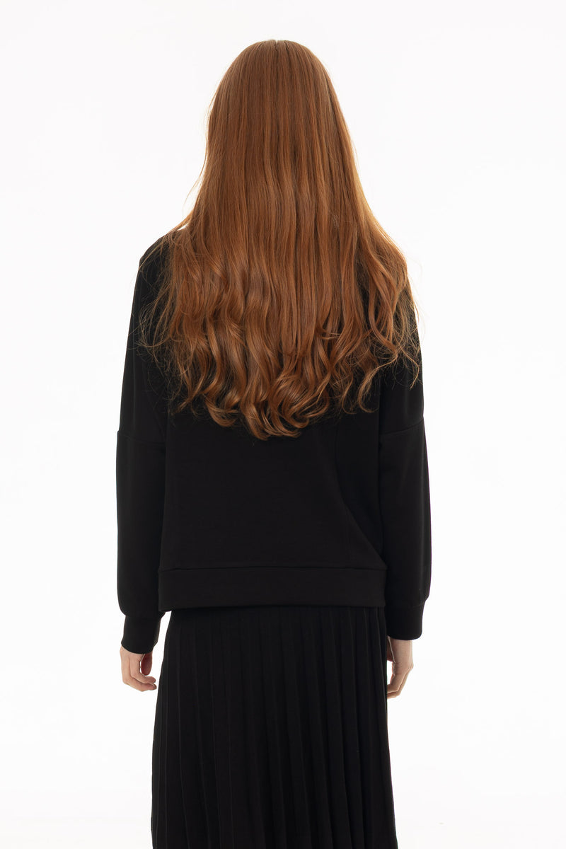 Black Varsity Cardigan – BLANK