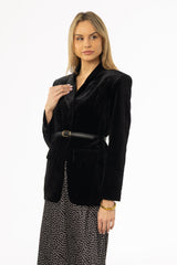 Black Velour Blazer